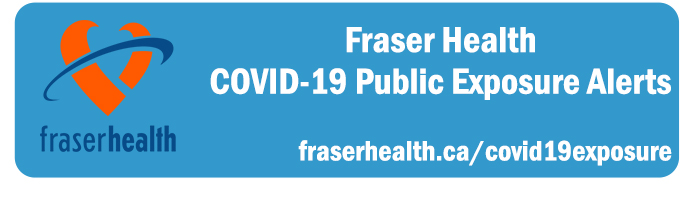 Fraser Health COVID-19 Public Exposure Alerts